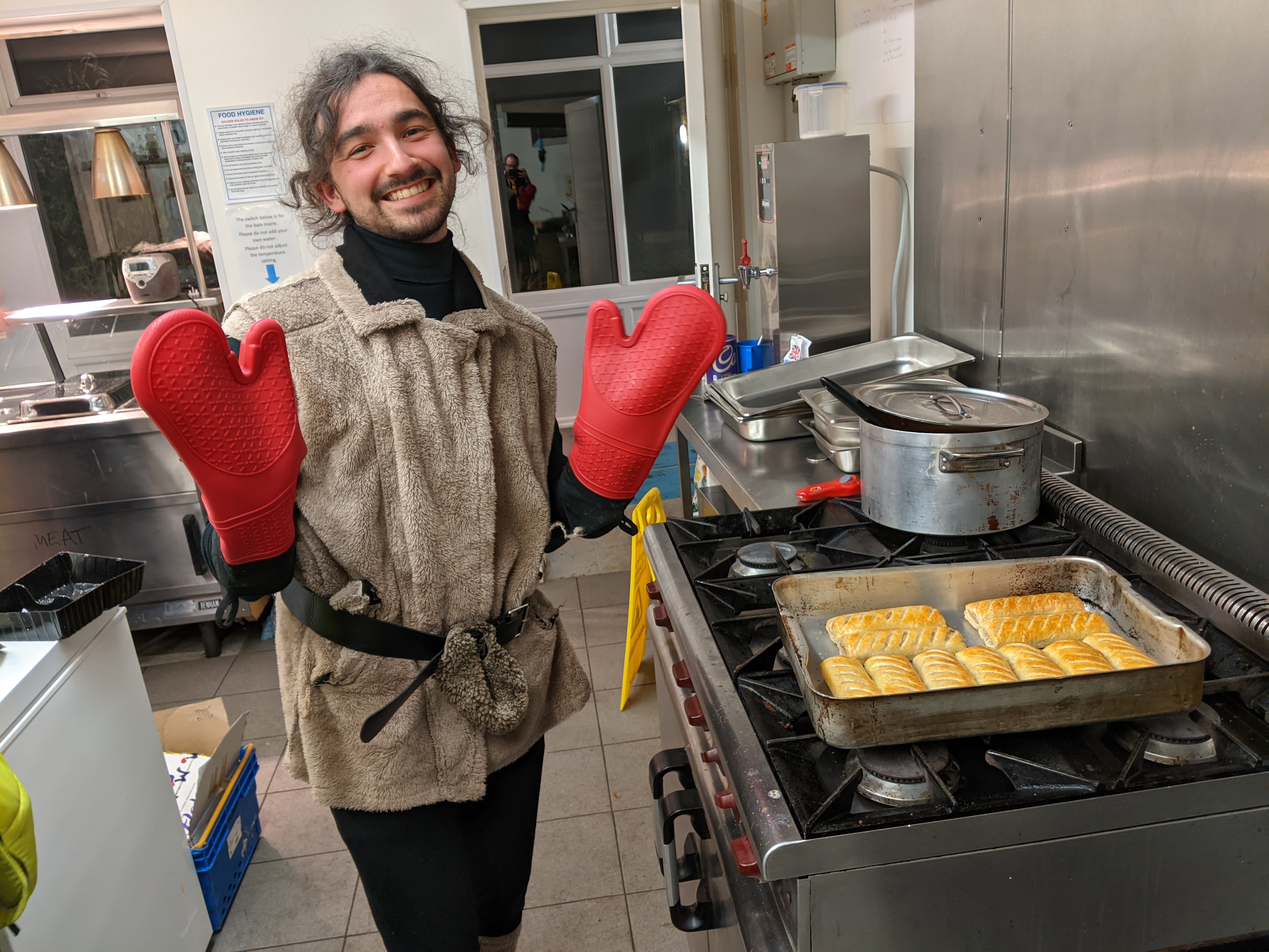 Joe Barnes and his sausage rolls